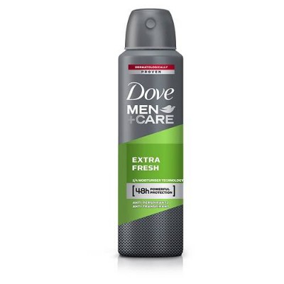 Miniaturka artykułu - DOVE MEN Extra Fresh Antyperspirant w aerozolu, 150 ml