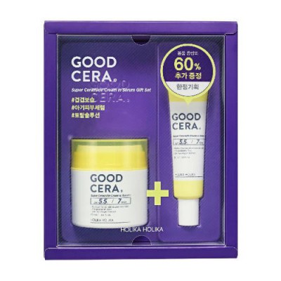 Miniaturka artykułu - HOLIKA HOLIKA zestaw Good Cera Super Ceramide Cream serum 50ml + 30ml