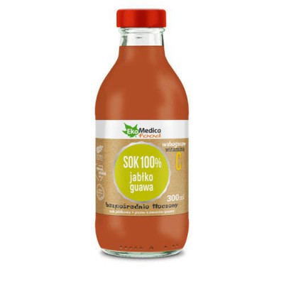 Miniaturka artykułu - EKAMEDICA Jabłko guawa sok, 300ml