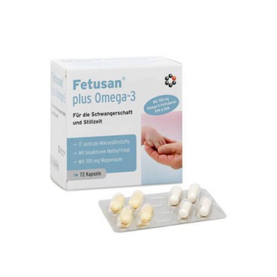 Miniaturka artykułu - MITOPHARMA Fetusan plus Omega-3, 72kaps.