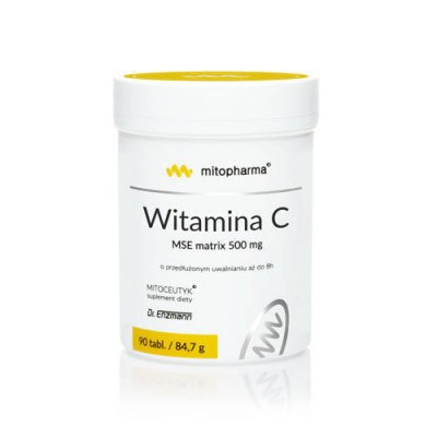 Miniaturka artykułu - MITOPHARMA Witamina C MSE matrix 500 mg, 90tabl.