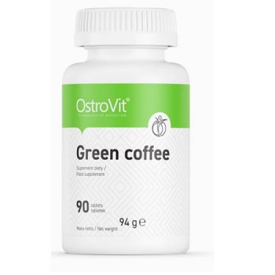 Miniaturka artykułu - OstroVit Green Coffee Zielona kawa 500mg, 90 tabletek 