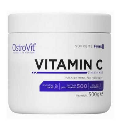 Miniaturka artykułu - OstroVit Supreme Pure Witamina C, 500g