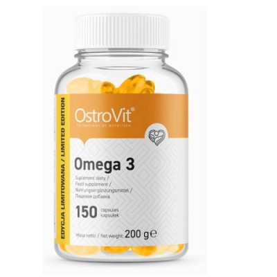 Miniaturka artykułu - OstroVit Omega 3, 150 kapsułek