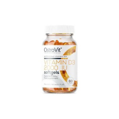 Miniaturka artykułu - OstroVit Vitamin D3 2000 IU, 60kaps.