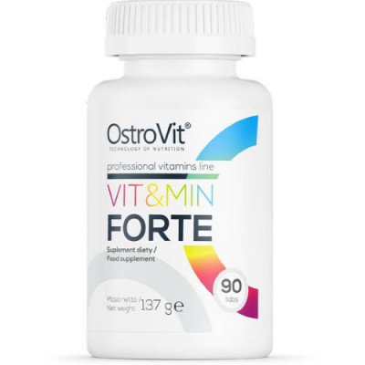 Miniaturka artykułu - OstroVit VIT&MIN Forte, 90tabl.