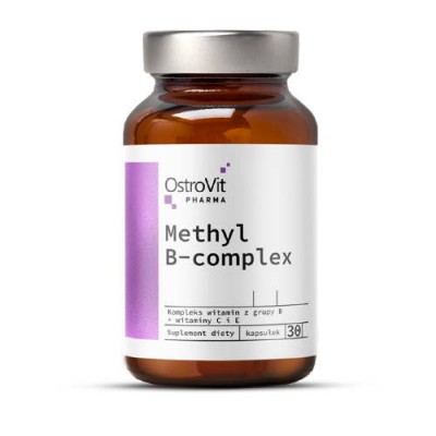Miniaturka artykułu - OstroVit Methyl B-Complex, 30 tabletek