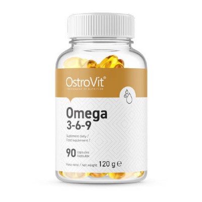 Miniaturka artykułu - OstroVit Omega 3-6-9, 90 kapsułek