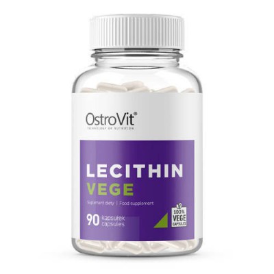 Miniaturka artykułu - OstroVit Lecithin VEGE, 90 kapsułek
