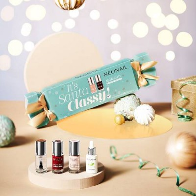 Miniaturka artykułu - NeoNail Zestaw świąteczny It's Santa Classy! 2 lakiery, 7,2ml + Baza i Top, 7,2ml + Oliwka witaminowa, 6,5ml