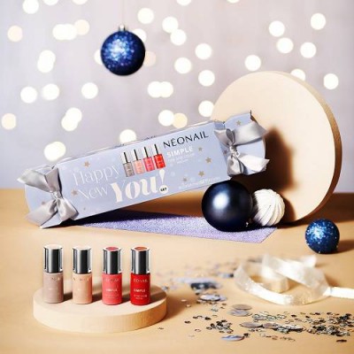 Miniaturka artykułu - NeoNail Zestaw świąteczny Happy New You! 4 lakiery hybrydowe, 7,2ml
