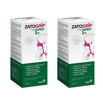 Miniaturka artykułu - Zatogrip Junior 6+ (duopack), 2x120ml