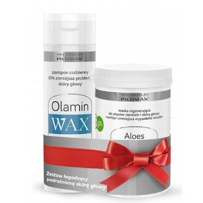Miniaturka artykułu - WAX Pilomax Zestaw łagodzący podrażnioną sk&oacute;rę głowy Maska, 480ml + Szampon, 200ml