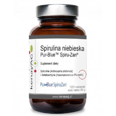 Miniaturka artykułu - KENAY Spirulina niebieska Pur-Blue Spiru-Zan, 120tabl.