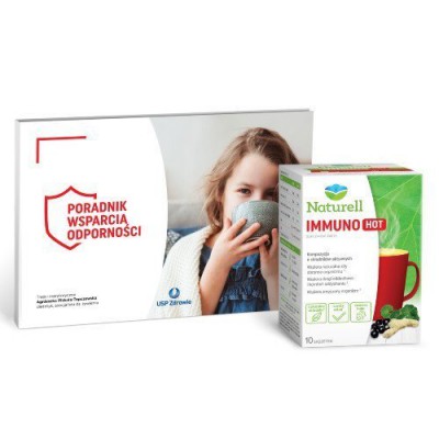 Miniaturka artykułu - Zestaw Naturell Immuno Hot, 10 saszetek + Poradnik Odporność