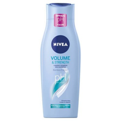 Miniaturka artykułu - NIVEA Volume & Strength Łagodny szampon do włos&oacute;w, 400ml