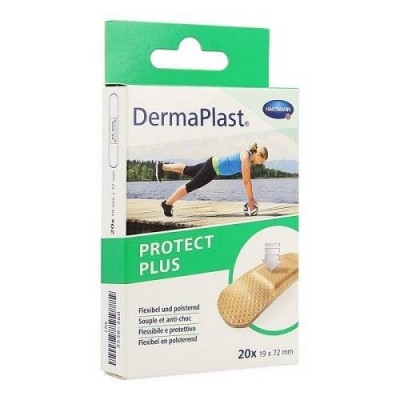 Miniaturka artykułu - DERMAPLAST Protect Plus Plastry 19 x 72mm, 20 sztuk