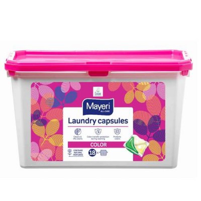 Miniaturka artykułu - MAYERI ALL-CARE Color Kapsułki do prania, 32 szt.