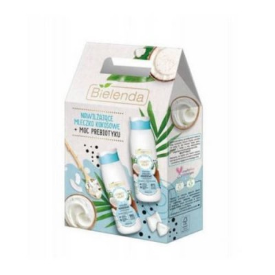Miniaturka artykułu - BIELENDA ZESTAW Beauty milky mleczko kokosowe do ciała, 2x400ml