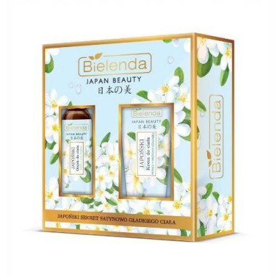 Miniaturka artykułu - BIELENDA Japan Beauty Zestaw Krem do ciała, 200ml + Olejek do ciała, 150ml