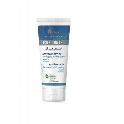 Miniaturka artykułu - AVA ACNE CONTROL Antybakteryjny żel myjący z peelingiem, 200ml