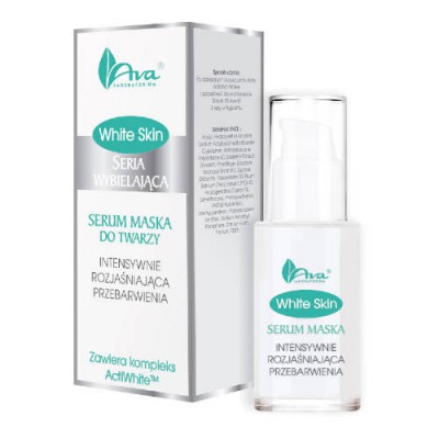Miniaturka artykułu - AVA WHITE SKIN Serum Maska do twarzy, 30ml