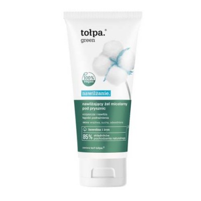Miniaturka artykułu - TOŁPA GREEN Nawilżający żel micelarny pod prysznic, 200 ml