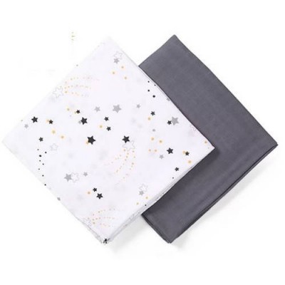 Miniaturka artykułu - BABYONO 537/02 Otulacz z muślinu bambusowego, 2szt