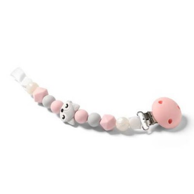Miniaturka artykułu - BABYONO 719/04 Zawieszka do smoczka silikon NATURAL NURSING
