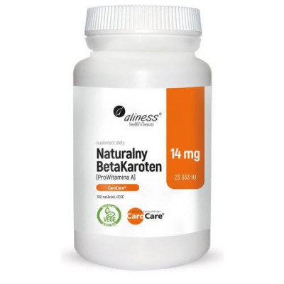 Zdjęcie produktu - ALINESS Naturalny BetaKaroten 14mg, 100tabl.