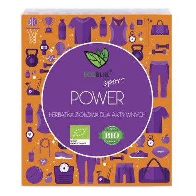 Miniaturka artykułu - EcoBlik Herbatka Sport  POWER, 20 saszetek