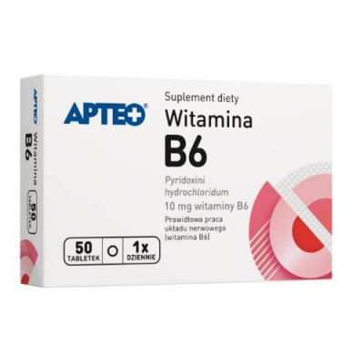 APTEO Witamina B6, 50 tabletek