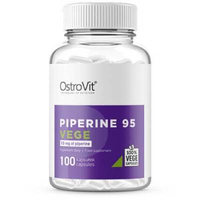 Miniaturka artykułu - OstroVit Piperine 95 VEGE, 100kaps.