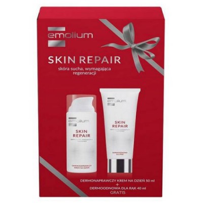 Miniaturka artykułu - EMOLIUM SKIN REPAIR Zestaw Krem na dzień, 50ml + Krem do rąk, 40ml