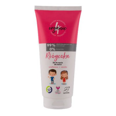 Miniaturka artykułu - 4ORGANIC Żel do mycia dla dzieci R&oacute;życzka, 200ml