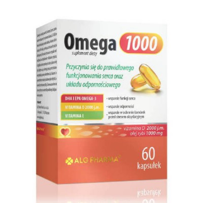 Miniaturka artykułu - Omega 1000, 60 kaps. ALG PHARMA