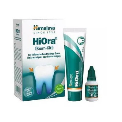 Miniaturka artykułu - HIMALAYA HIORA GUM KIT Zestaw Pasta do zęb&oacute;w, 50g + Żel do dziąseł, 15 ml