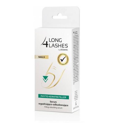 Miniaturka artykułu - LONG4LASHES NAILS Phyto Keratin Filler Serum do paznokci, 10ml