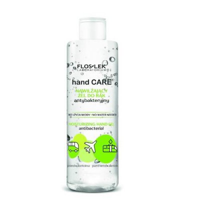 Miniaturka artykułu - FLOS-LEK HAND CARE Nawilżający żel do rąk antybakteryjny, 380ml