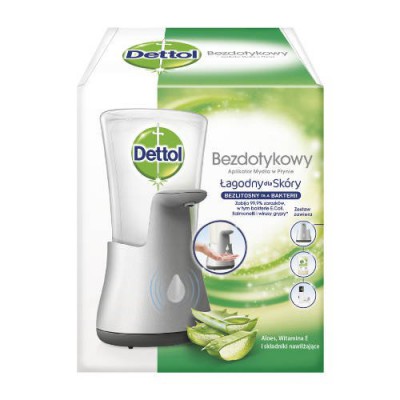 Miniaturka artykułu - DETTOL Antybakteryjne Mydło w płynie Aloes Vit. E Dozownik