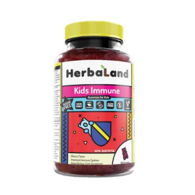 Miniaturka artykułu - HERBALAND Żelki odpornościowe dla dzieci, 90 sztuk