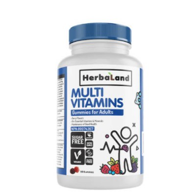 Miniaturka artykułu - HERBALAND Żelki Multiwitamina, 90 sztuk