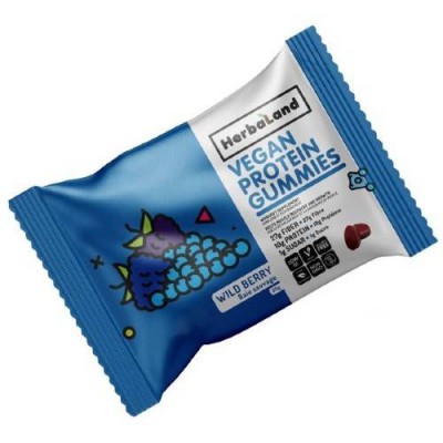 Miniaturka artykułu - HERBALAND Żelki Proteinowe Owoce Leśne, 50g