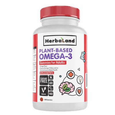Miniaturka artykułu - HERBALAND Żelki Vegan Omega-3, 90 sztuk