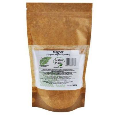 Miniaturka artykułu - NaturPlanet Cytrynian Magnezu, 500g