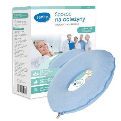 Miniaturka artykułu - Sanity Krąg gumowy przeciwodleżynowy w pokrowcu