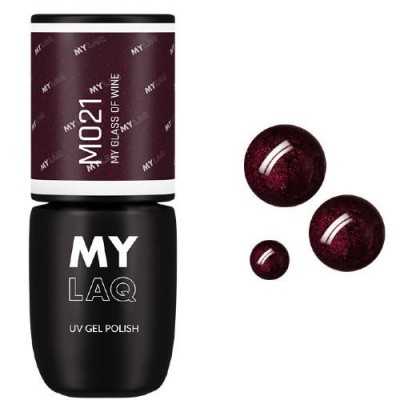 Miniaturka artykułu - MyLaQ Lakier Hybrydowy My Glass of wine M021, 5ml