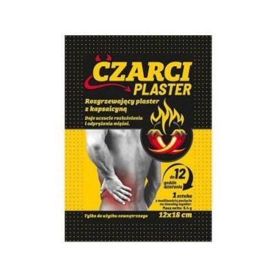 Miniaturka artykułu - CZARCI PLASTER Rozgrzewający plaster z kapsaicyną, 1szt.