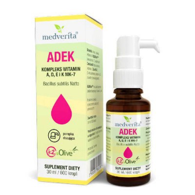 Miniaturka artykułu - MEDVERITA ADEK Kompleks witamin, 30ml