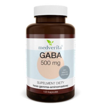 Miniaturka artykułu - MEDVERITA Gaba 500mg, 100kaps.